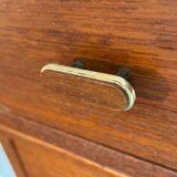 pair of teak wall-mounted bedside tables - Denmark 1960s