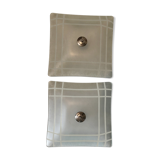 Pair of glass sconces