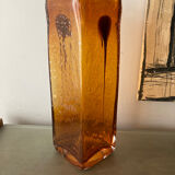Vintage vase 70s blown glass