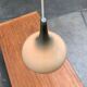 Mid-century Danish glass tulip pendant lamp by Nordisk Solar and Holmegaard, 1960s.