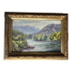 Tableau : huile sur panneau - paysage