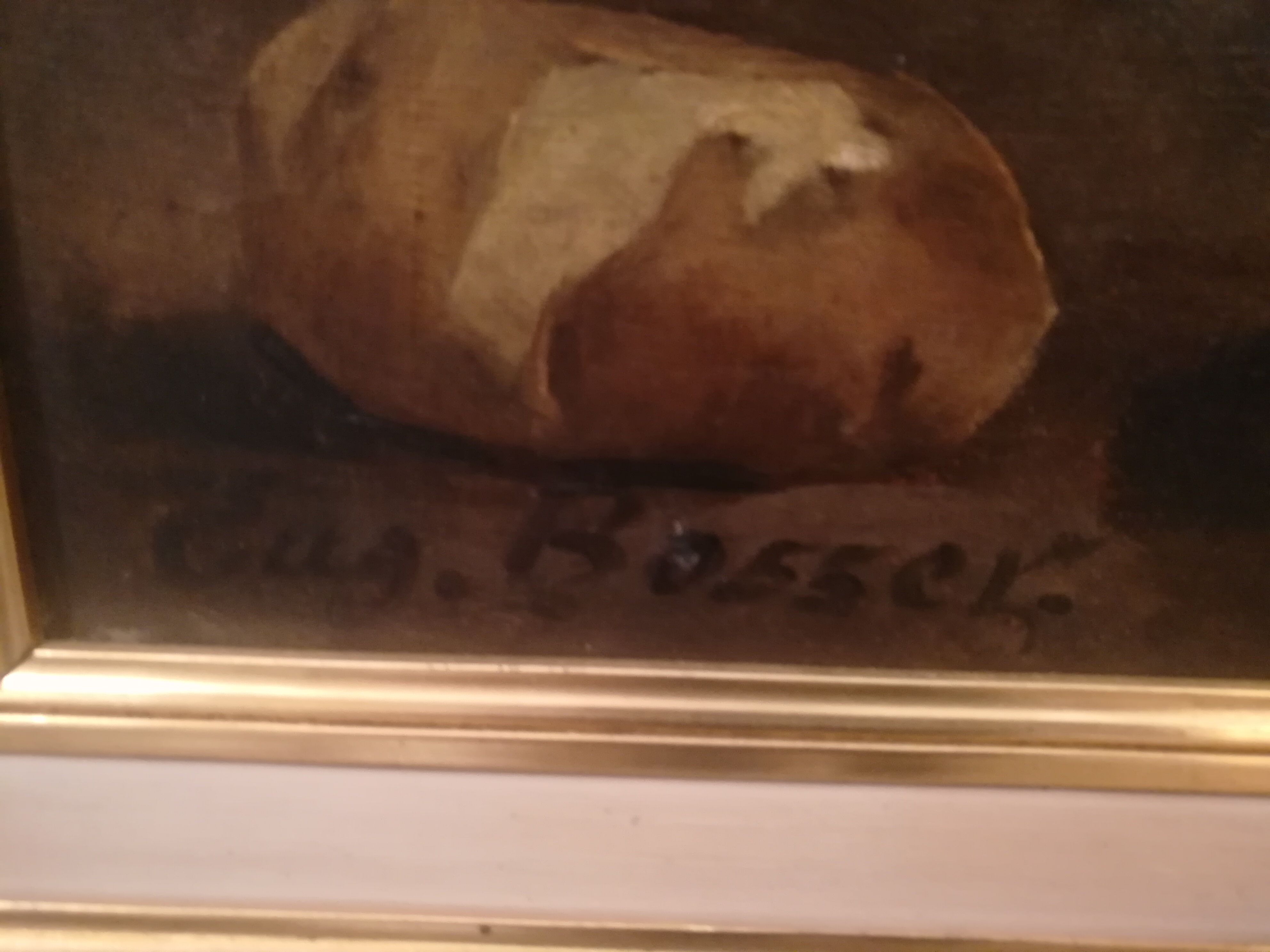 Table oil painting "potatoes"