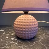 Vintage pink ceramic lamp