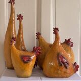 glazed plaster hen