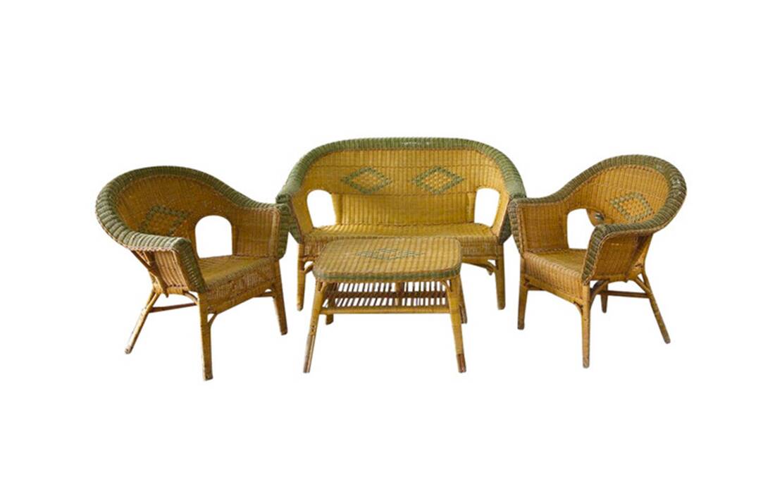 Rattan Garden Furniture, Early 20th Century