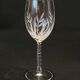 12 White Wine Glasses in Arques Crystal, Fleury Cut Flamépis Pattern