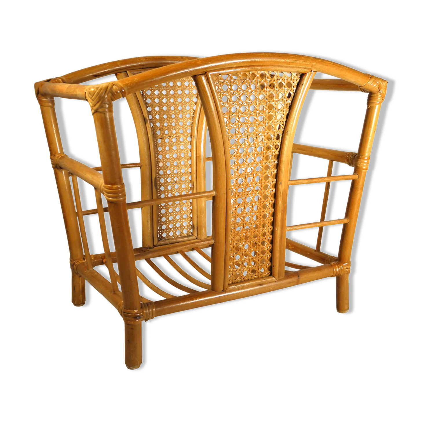 Rattan and canning magazine holders