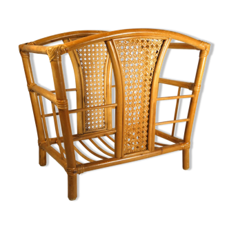 Rattan and canning magazine holders
