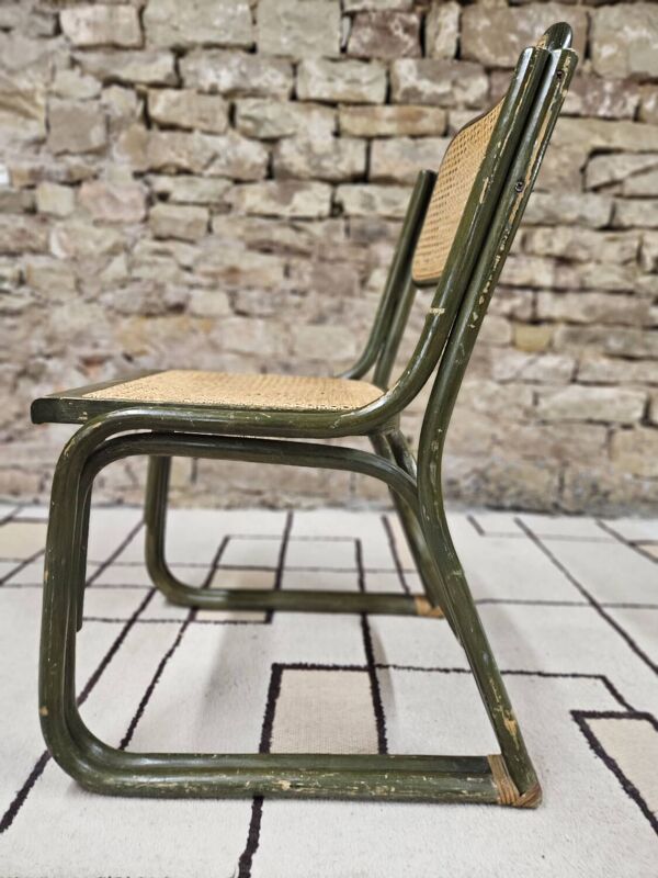 Chaise bambou canage style Breuer 1980