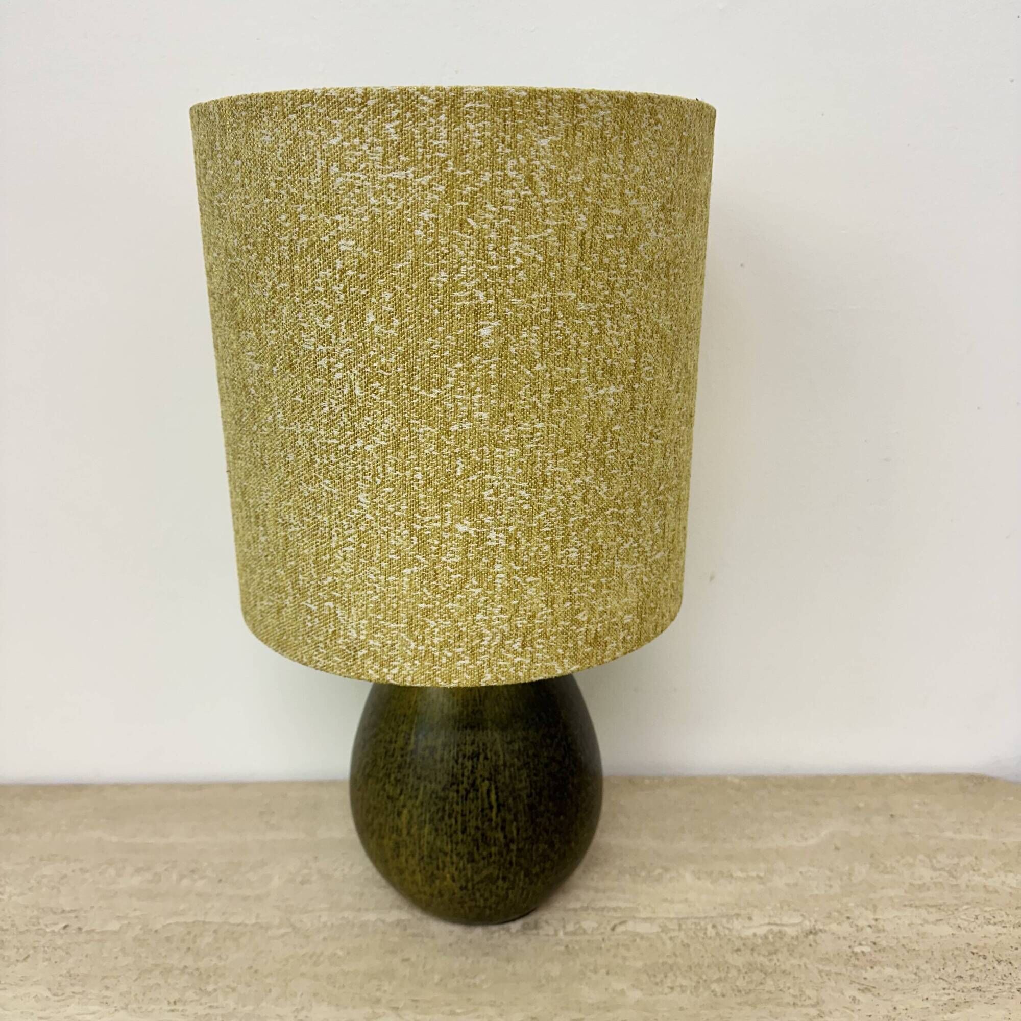 Vintage ceramic table lamp , 1970s German