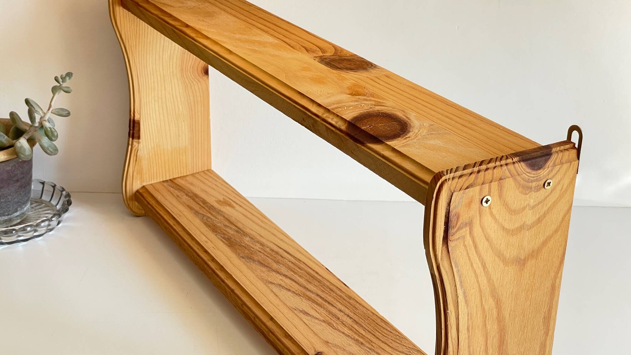 Vintage wooden shelf
