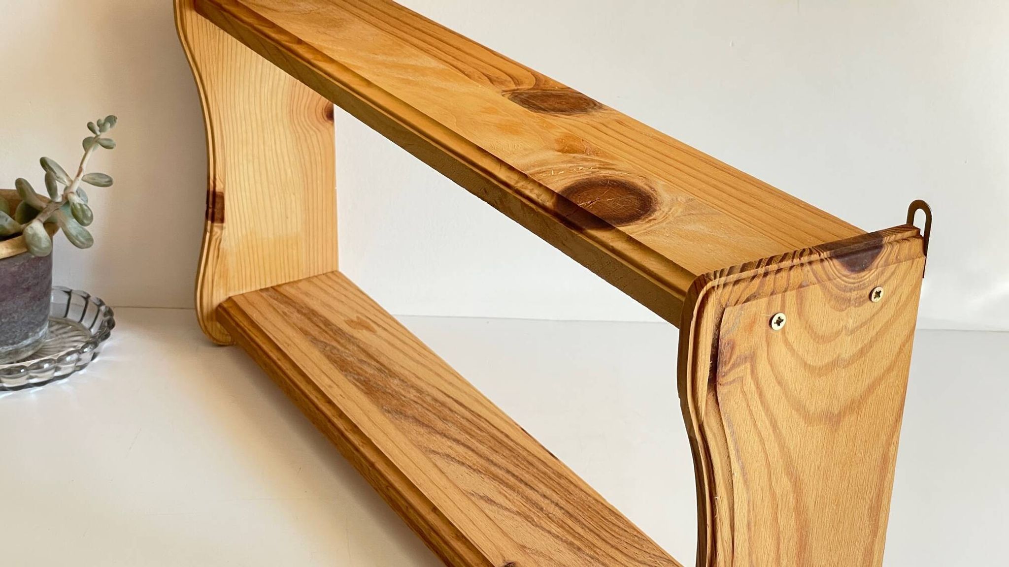 Vintage wooden shelf