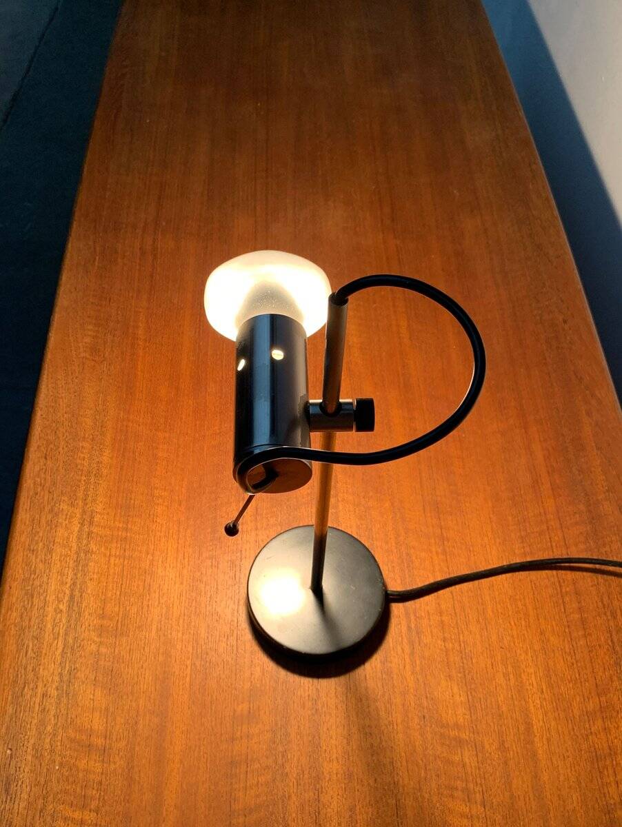 Italian table lamp model 251 from the mid-century by Tito Agnoli for Oluce, 1950s.