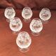 Set of 6 crystal glasses for cognac