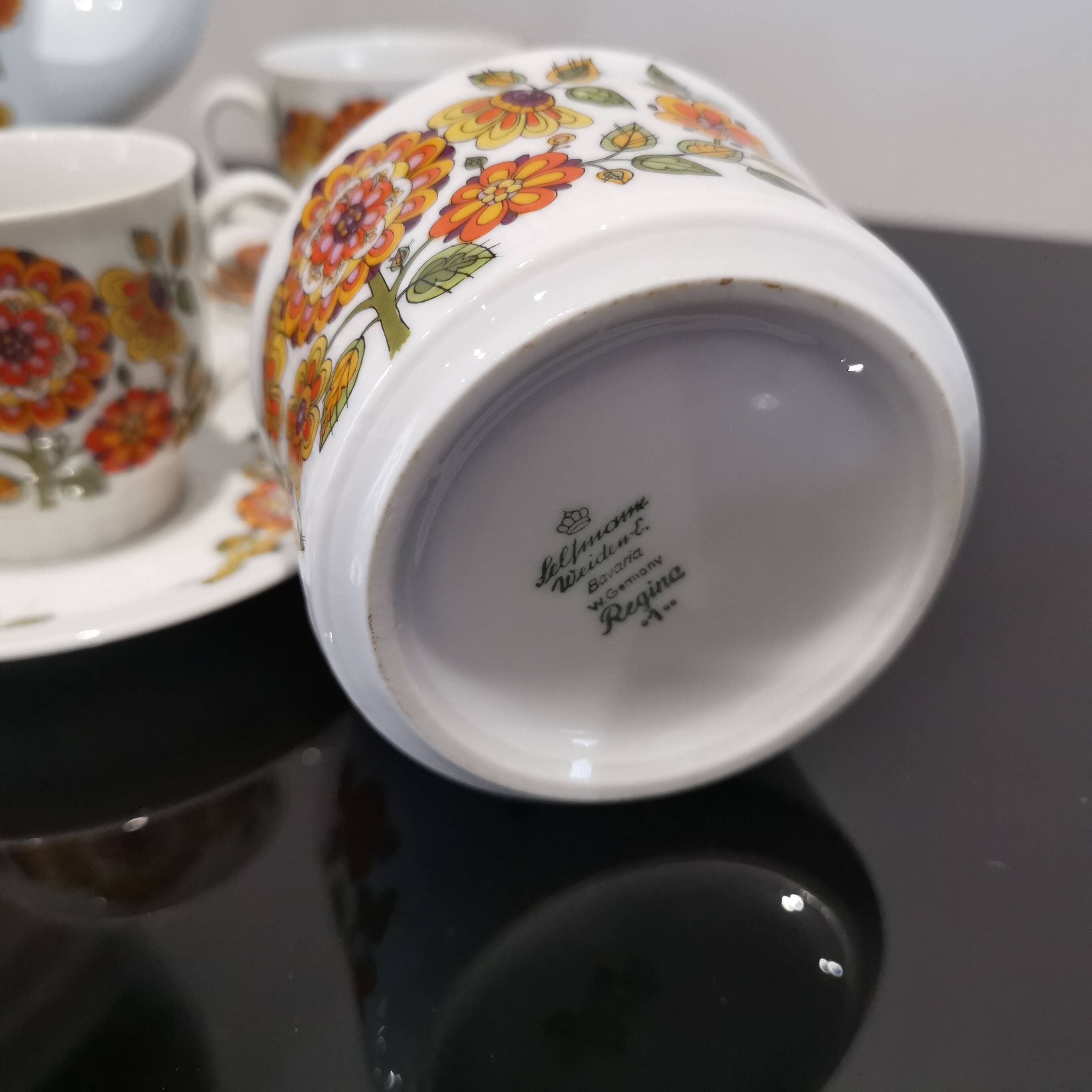 Porcelain coffee service Model Regina Bavaria Germany Vintage70'S