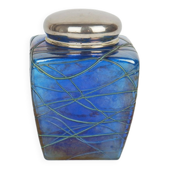 Glass tea box by Pallme and Kônig