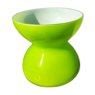 Vase diabolo en verre vert Anne Nilsson série limitée IKEA