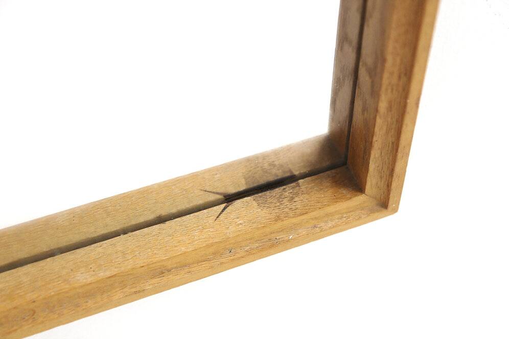Miroir scandinave en chêne "792 Profil", Nybrofabriken, Suède, 1960