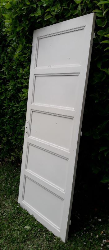 Porte vintage panneautée