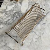 Gold metal and black scoubidou vinyl holders