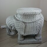 Elephant wicker table