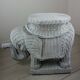 Elephant wicker table
