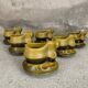 Six vintage Romanian coffee cups Faianta Sighisoara