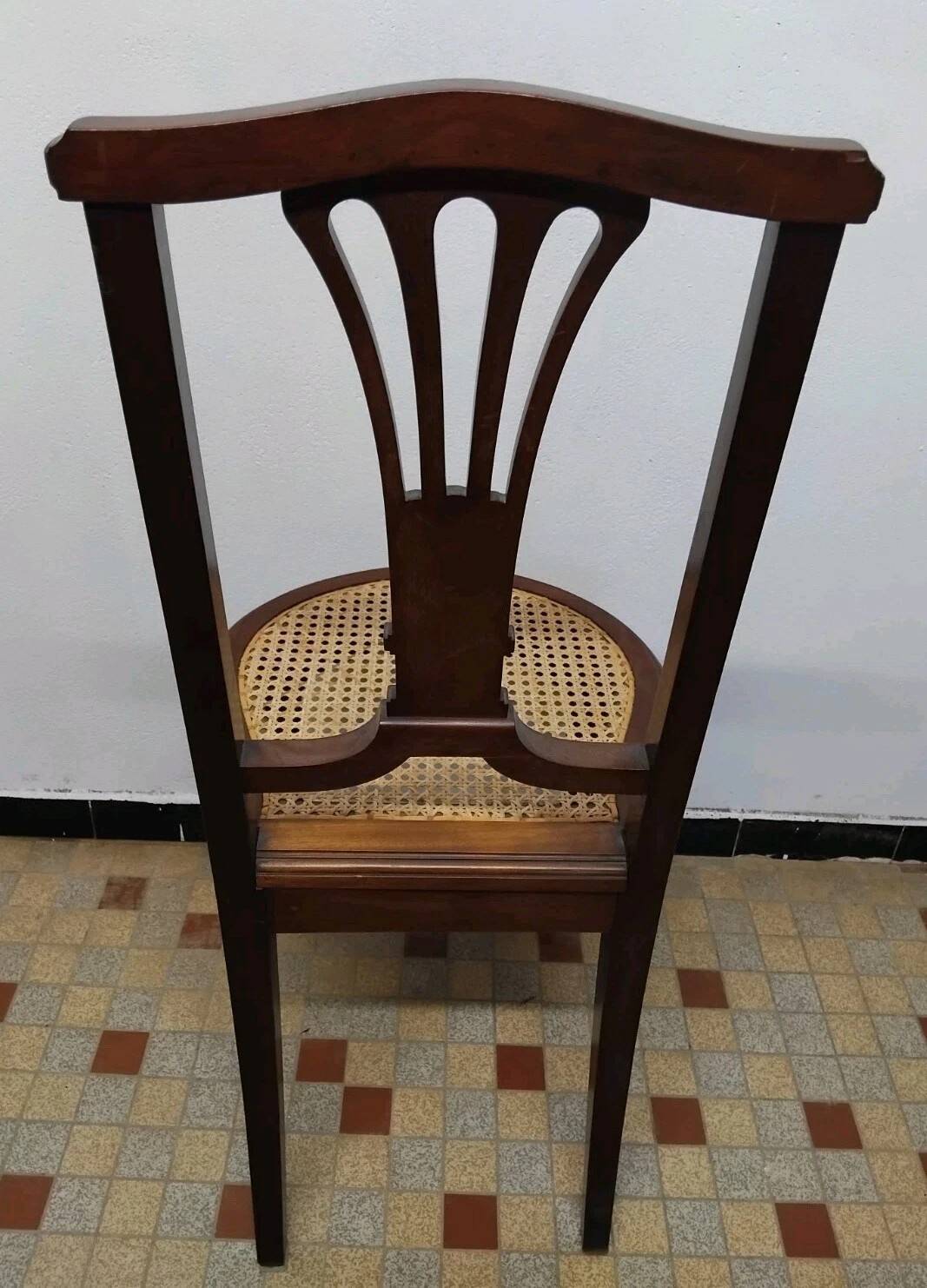 Antique Louis XVI Style Chair with Caned Seat