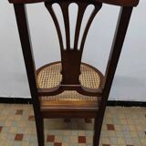 Ancienne Chaise Style Louis XVI Assise Cannée