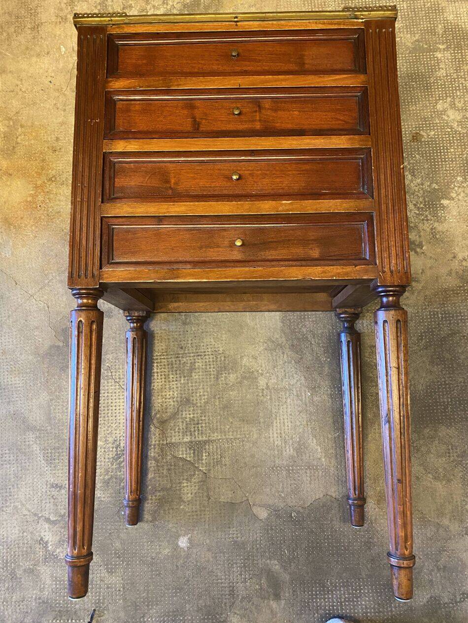 Chiffonnière chevet style louis xvi