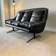 Vintage black Danish canapé / armchair / ESA canapé
