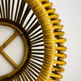 Vintage rattan basket, Italy, 1960s