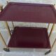 Vintage 50s Textane brand rolling and folding trolley