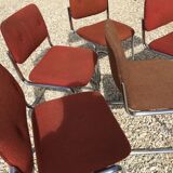 Lot of 5 chairs 1970