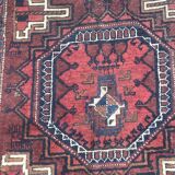 Antique tribal rug turkmen belutch 19th century handmade 104x237 cm