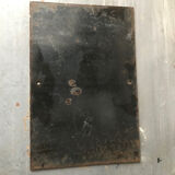 Enamelled plaque bike path