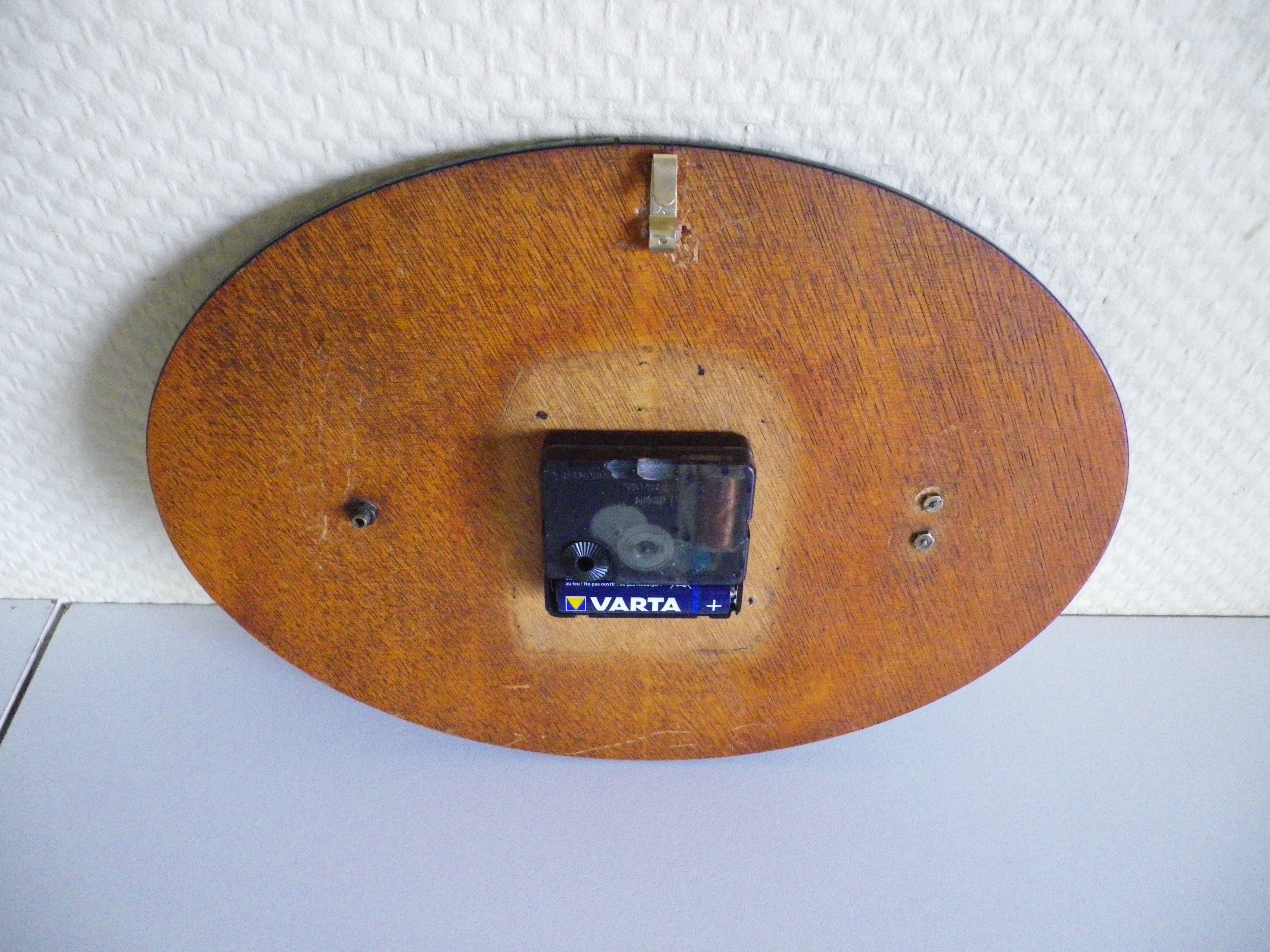 Black bakelite pendulum, bayard brand, 50s