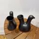 Pair of pitchers vases "Cocottes" ceramic Josephine Baker