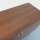 Vintage modernist enfilade in rosewood and chrome metal from the 60s and 70s.
