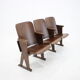 1960s cinema 3-seat bench,czechoslovakia
