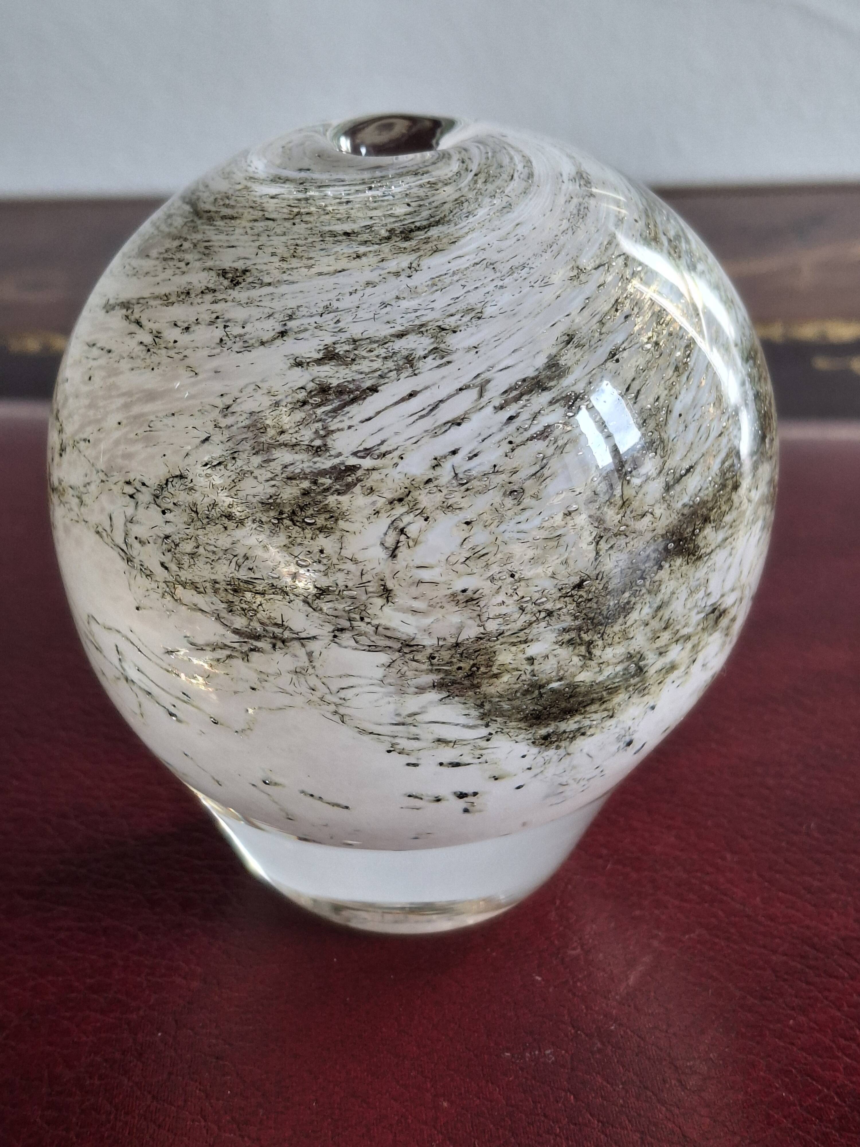 Yonel Faure signed blown glass soliflore vase