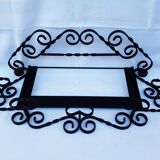 Art deco wrought iron coat hanger