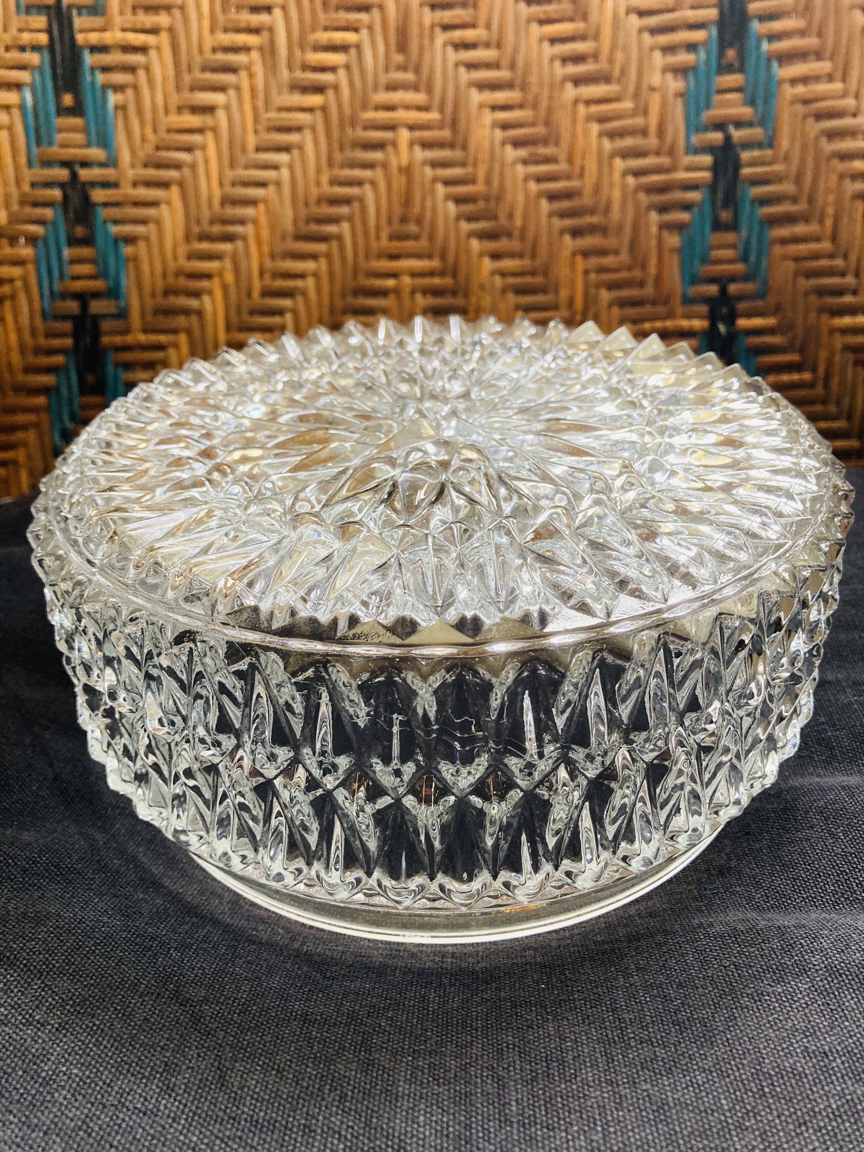 Moulded glass ceiling globe