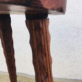 Exotic wood stool tripod