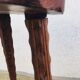 Tabouret bois exotique tripode