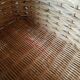 Wall shelf or to be placed in unique Japanese style rattan vintage pagoda