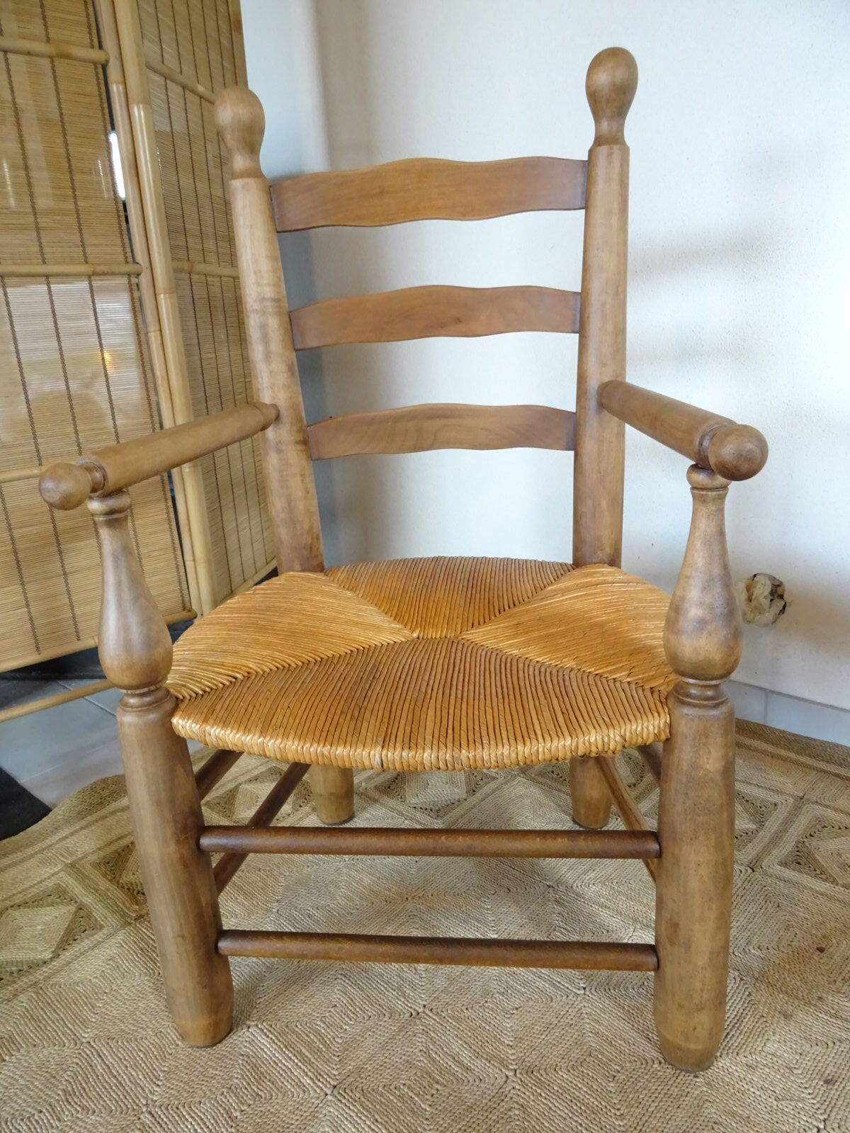 Pair of mulched brutalist armchairs