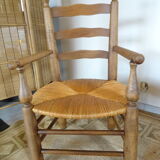 Pair of mulched brutalist armchairs