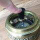 Ehrard Schleuderascher brass wheeled ashtray 1960s