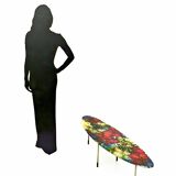 Oval Coffee Table by Stil Keramos with a Colored Lacquered Ceramic Top